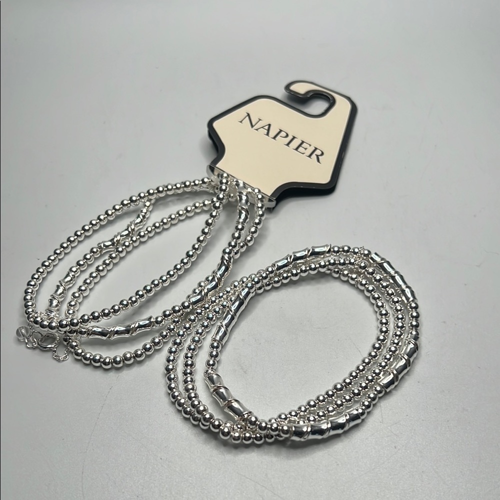 Napier Silver Bracelet, 2 sets of 3! One with tags, one without! - Picture 1 of 2